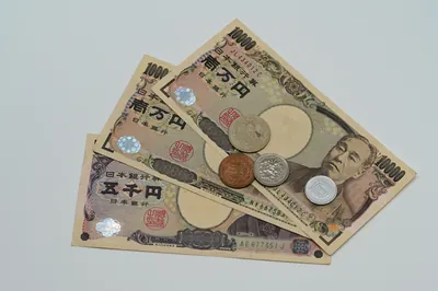 Japanese yen coins bills money
